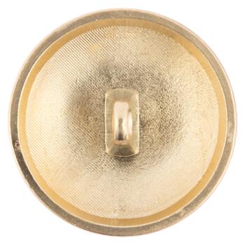 Leichter Metallknopf in Icegold mit Wappenmotiv