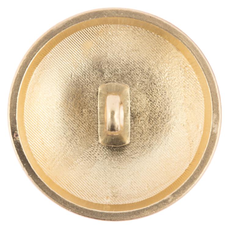 Leichter Metallknopf in Icegold mit Wappenmotiv 15mm