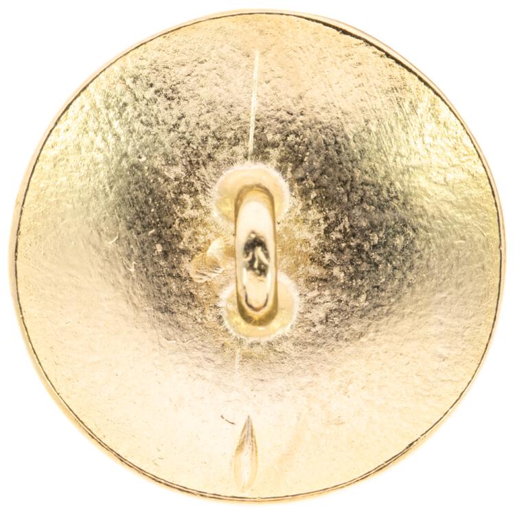 Metallknopf in Himmelblau-Gold mit Bienenmotiv