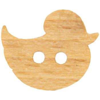 Kinderknopf/Babyknopf - Vögelchen aus echtem Holz