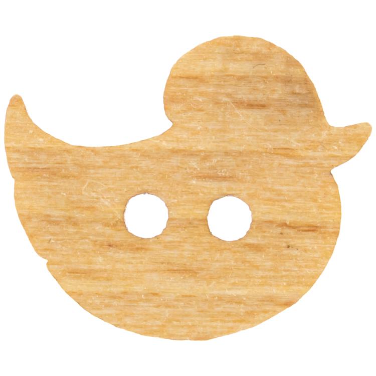 Kinderknopf/Babyknopf - Vögelchen aus echtem Holz 18mm