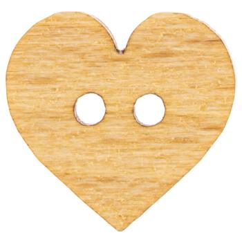 Kinderknopf - Babyknopf - Herzknopf aus echtem Holz