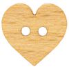 Kinderknopf - Babyknopf - Herzknopf aus echtem Holz