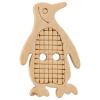 Kinderknopf/Babyknopf - schlauer Pinguin aus echtem Holz