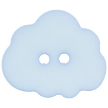 Kinderknopf aus Kunststoff -  leichte Wolke in Hellblau