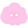 Kinderknopf aus Kunststoff -  leichte Wolke in Rosa 