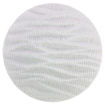 Kunststoffknopf in Grau-Weiß mit Wellenmuster und Glitzereffekt