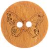 Kinderknopf - Holzknopf mit Schmetterling-Motiv