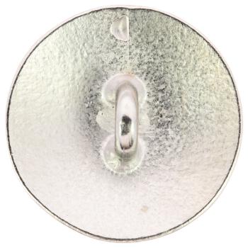 Metallknopf mit abstraktem Ziermuster in Schwarz-Silber