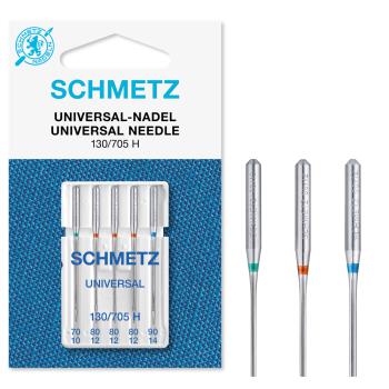 Schmetz Universal-Nadel (NM 70-90) | 5er Combi-Box: 1x70 | 3x80 | 1x90