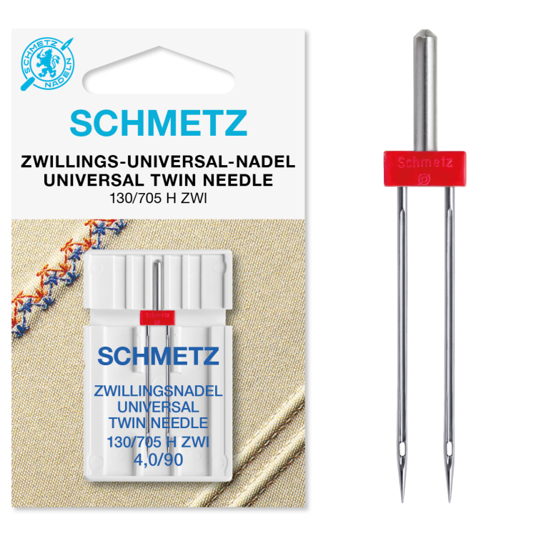 Schmetz Zwillings-Universal-Nadel (NM 90) | Nadelabstand: 4 mm