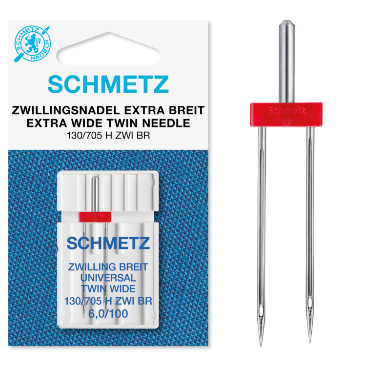 Schmetz Zwillings-Universal-Nadel (NM 100) | Nadelabstand: 6 mm
