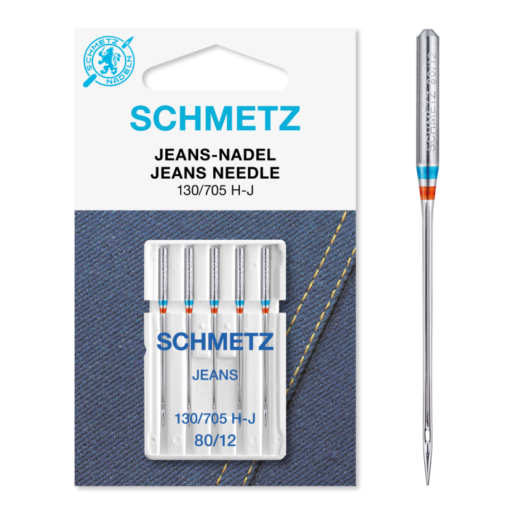 Schmetz Jeans-Nadel (NM 80) | 5er Box | 130/705 H-J