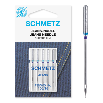 Schmetz Jeans-Nadel (NM 100) | 5er Box | 130/705 H-J