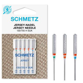 Schmetz Jersey-Nadel (NM 70-90) | 5er Combi-Box: 2x70 | 2x80 | 1x90