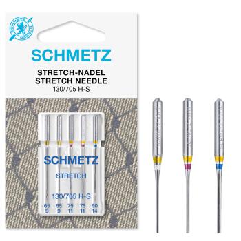 Schmetz Stretch-Nadel (NM 65-90) | 5er Combi-Box: 2x65 | 2x75 | 1x90