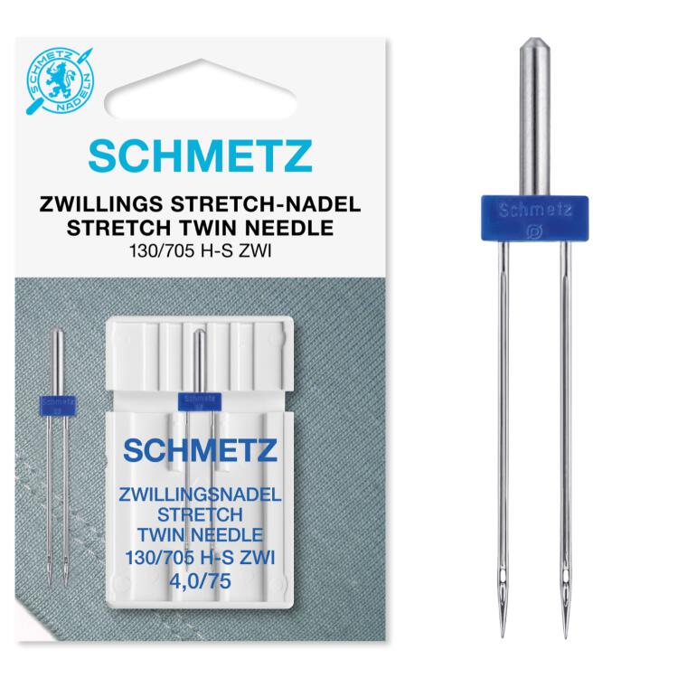 Schmetz Zwillings-Stretch-Nadel (NM 75) | Nadelabstand: 4 mm