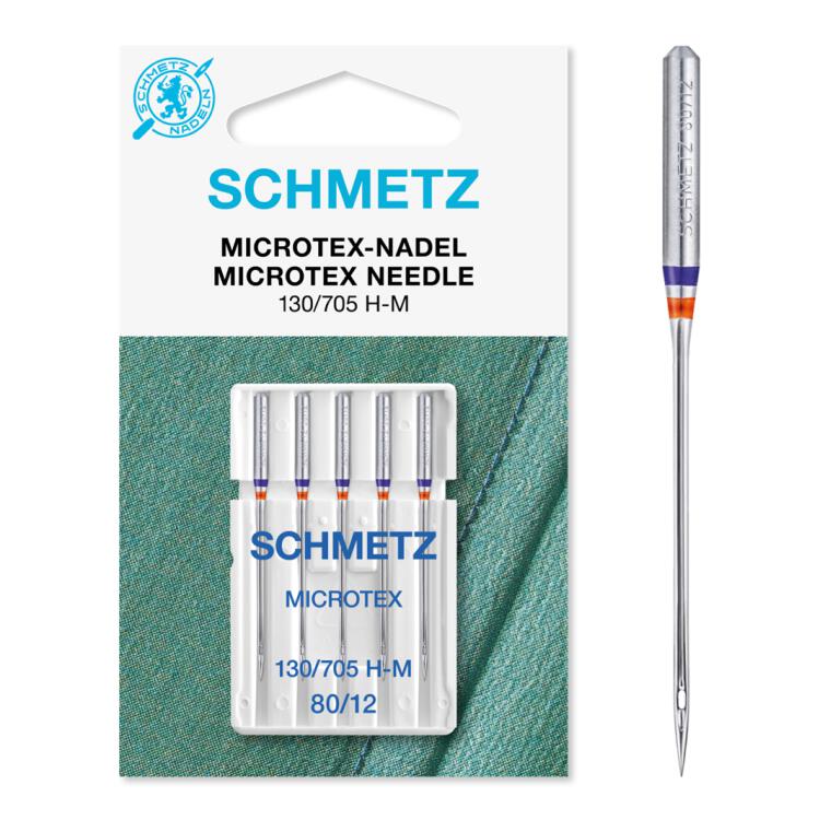 Schmetz Microtex-Nadel (NM 80) | 5er Box | 130/705 H-M