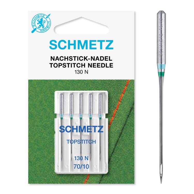 Schmetz Topstitch-Nachstick-Nadel (NM 70) | 5er Box | 130/705 H-N
