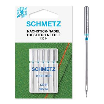 Schmetz Topstitch-Nachstick-Nadel (NM 90) | 5er Box | 130/705 H-N