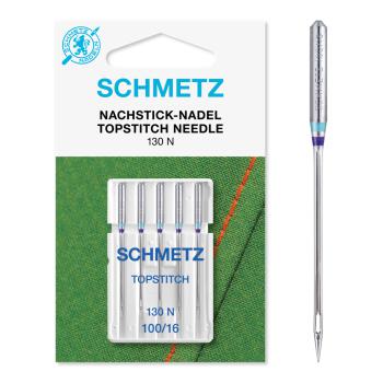 Schmetz Topstitch-Nachstick-Nadel (NM 100) | 5er Box | 130/705 H-N