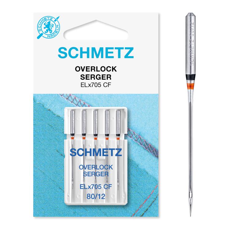 Schmetz Overlock-Nadel (NM 80) | 5er Box | ELx705