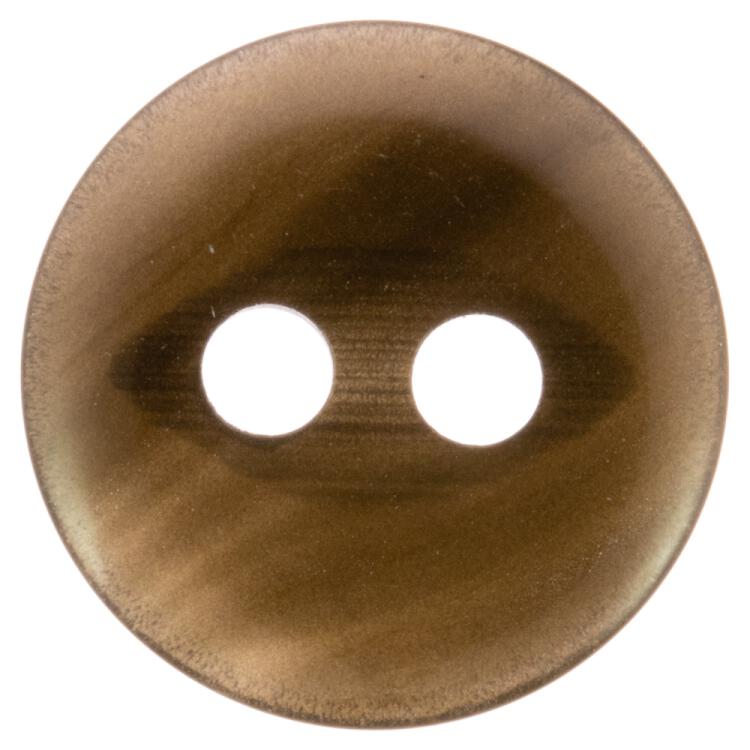 Blusenknopf aus hochwertigem Kunststoff in Perlmuttoptik Grau mit augenförmiger Fadenrille