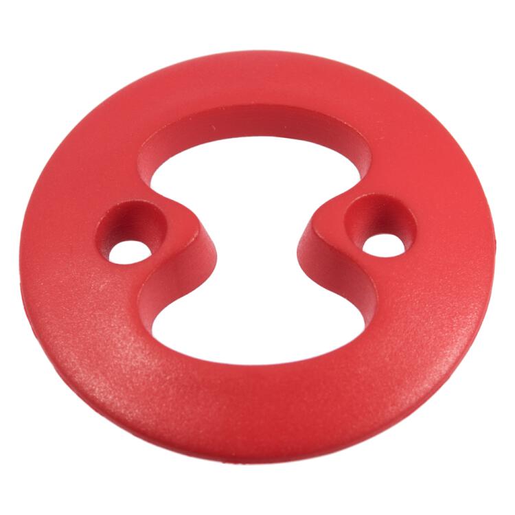 Designerknopf aus Kunststoff in Rot