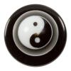 Kochknopf aus Kunststoff mit Ying Yang Motiv in Schwarz-Weiß