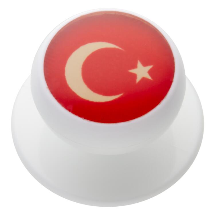 Kochknopf aus Kunststoff mit Türkei-Fotomotiv 18mm