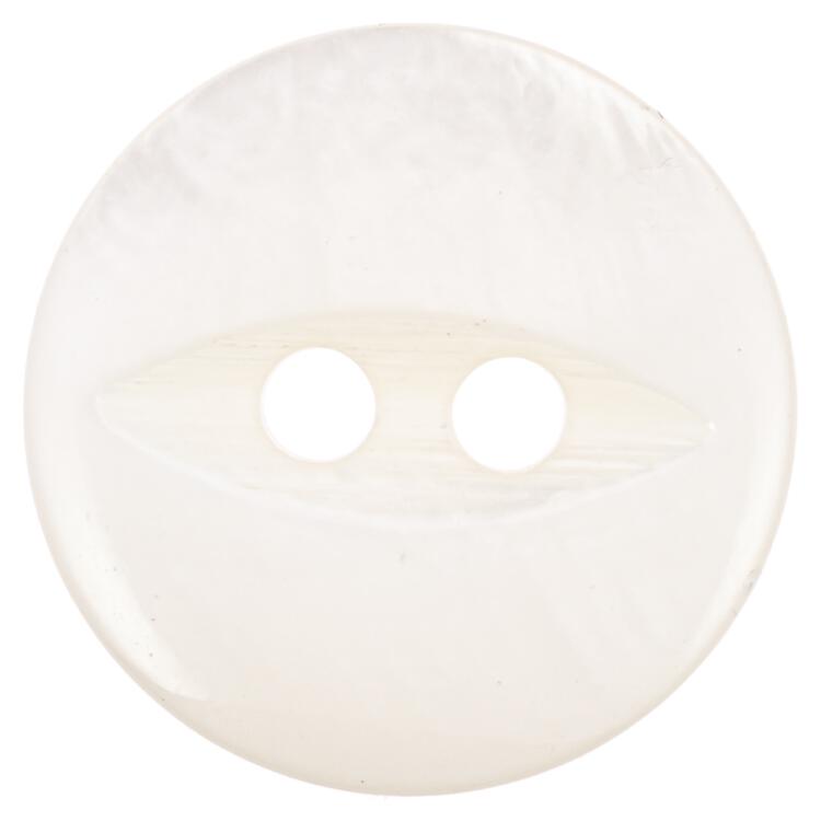Perlmuttknopf aus Rivershell weiß in modernem Design