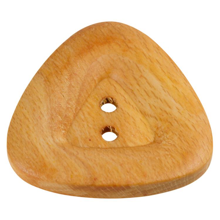 Holzknopf in Triangle-Form und Wulstrand