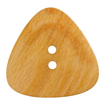 Holzknopf in Triangle-Form und Wulstrand