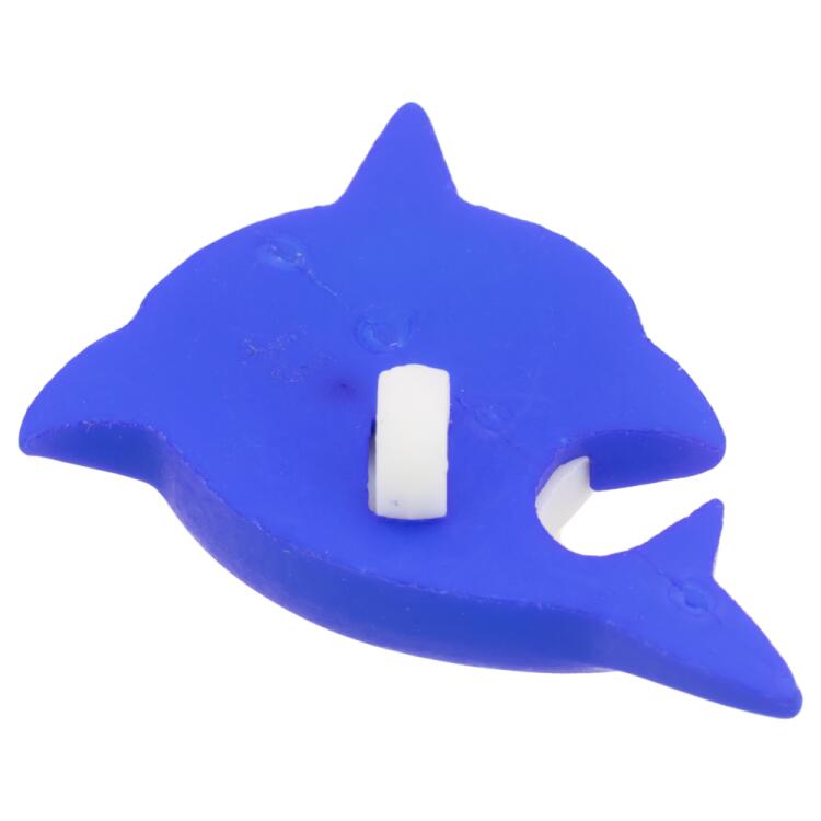 Kinderknopf - listiger Hai in Blau