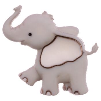 Kinderknopf/Babyknopf - süßer grauer Elefant