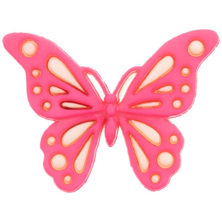 Kinderknopf - hübscher Schmetterling in Pink
