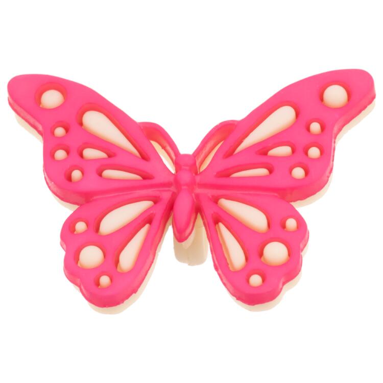 Kinderknopf - hübscher Schmetterling in Pink