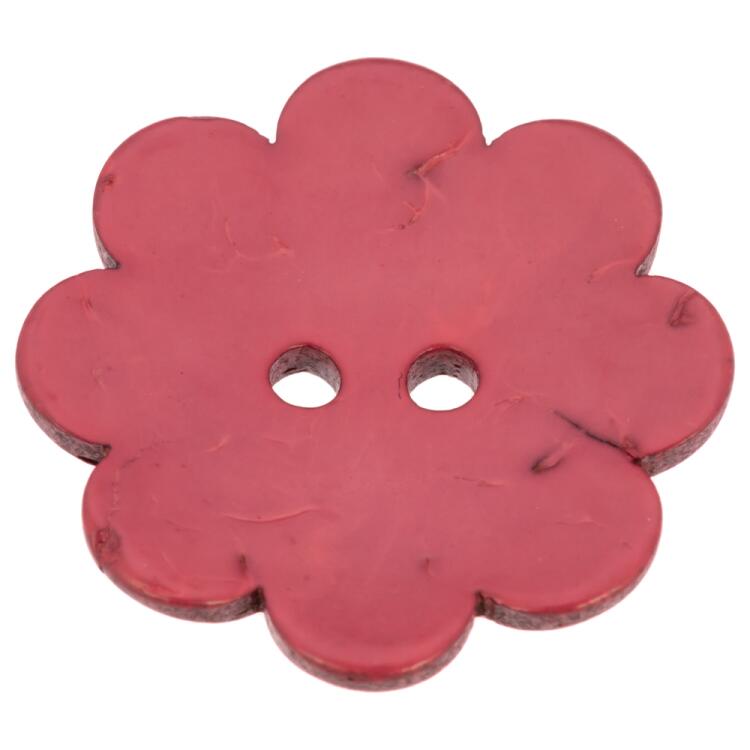 Blumenförmiger Kokosnussknopf in Rosa