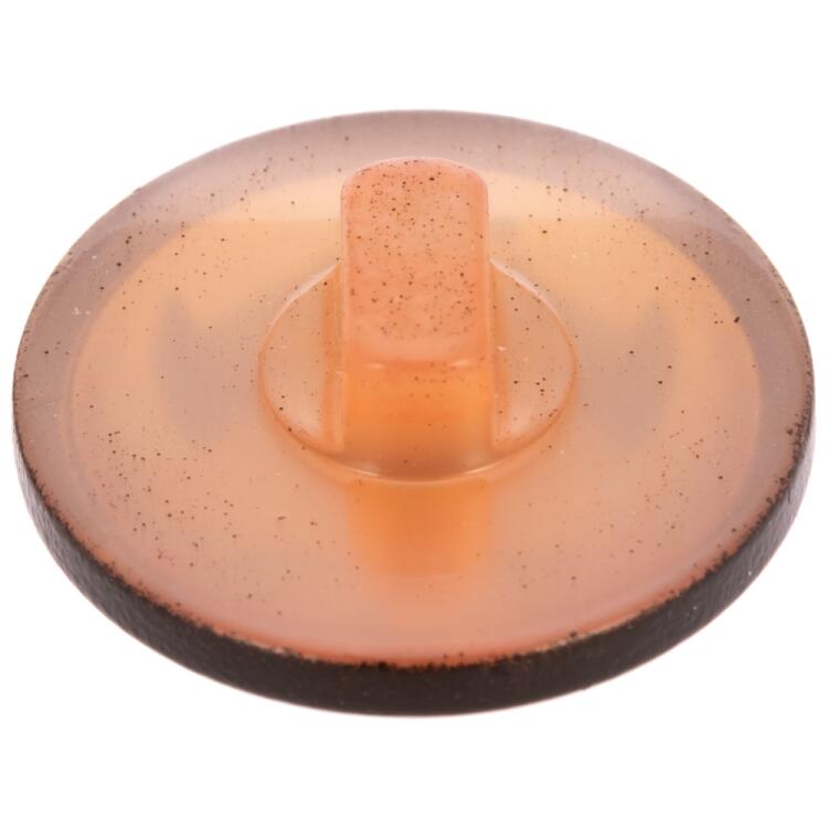 Kunststoffknopf mit Ankermotiv in Schwarz-Orange