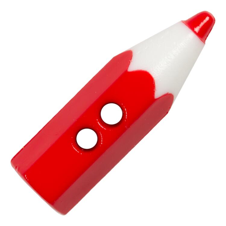 Kinderknopf - roter Bleistift 18mm