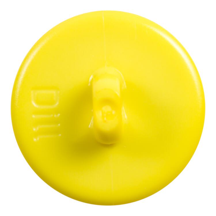 Kinderknopf - lustiger Smiley in Gelb 15mm
