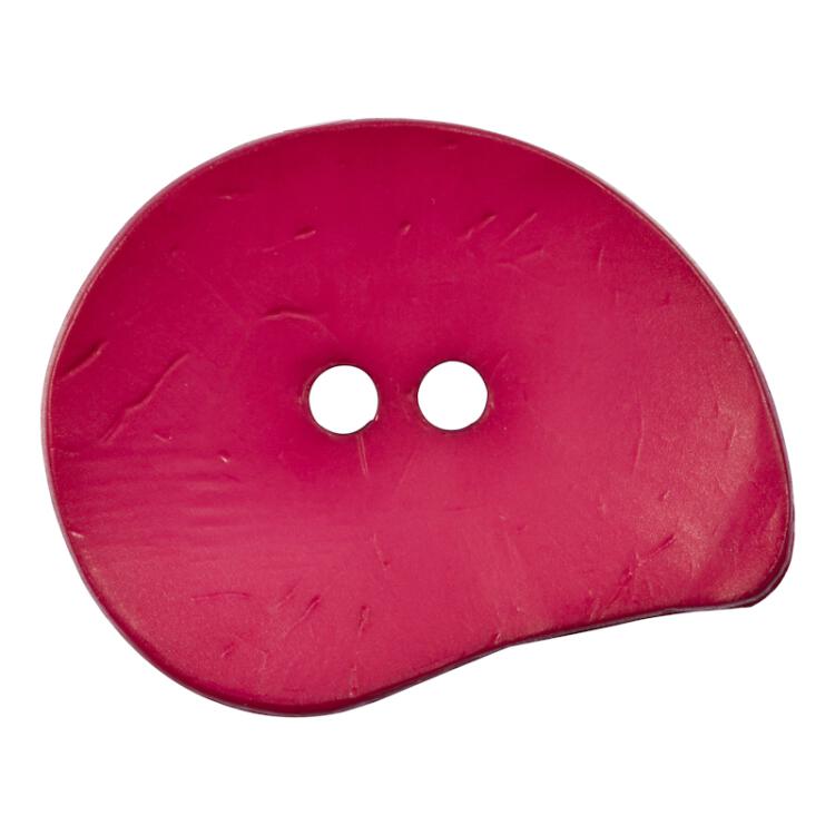 Kunststoffknopf tropfenförmig in Pink