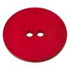Kunststoffknopf in Rot mit Kreisschliff auf der Vorderseite