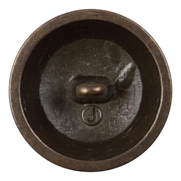 Metallknopf mit Wappen in Messing gebürstet 20mm