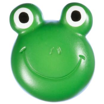 Kinderknopf - Froschkopf in Grün