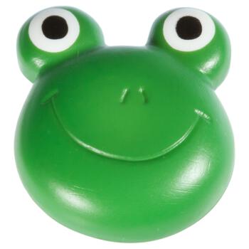 Kinderknopf - Froschkopf in Grün