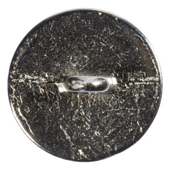 Kristallknopf in transparent Beige mit Silber-Metallfassung