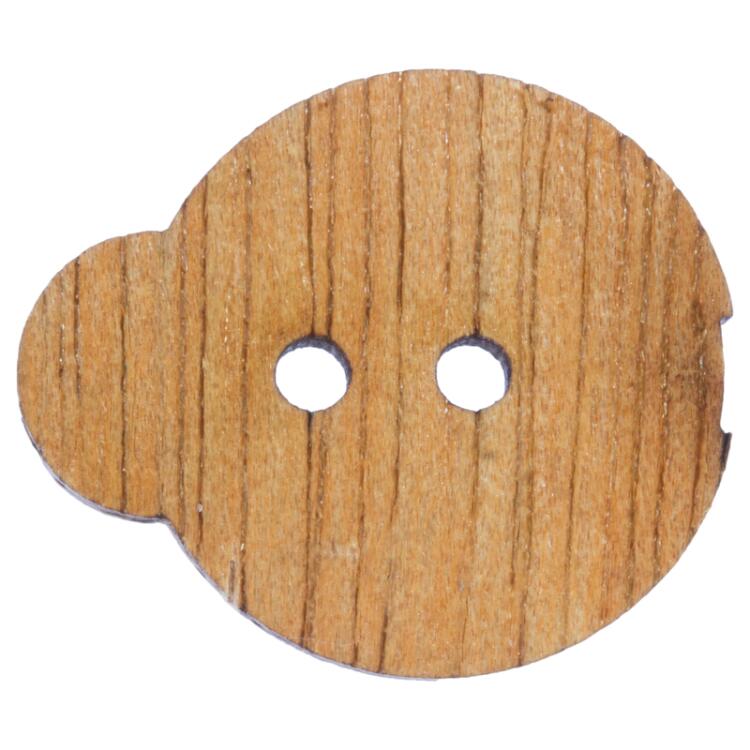 Kinderknopf - der niedliche Marienkäfer aus echtem Holz 23mm