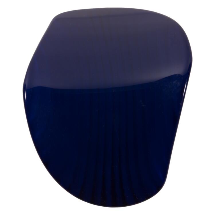 Kunstoffknebel in modernem Design in Blau mit Streifen 36mm