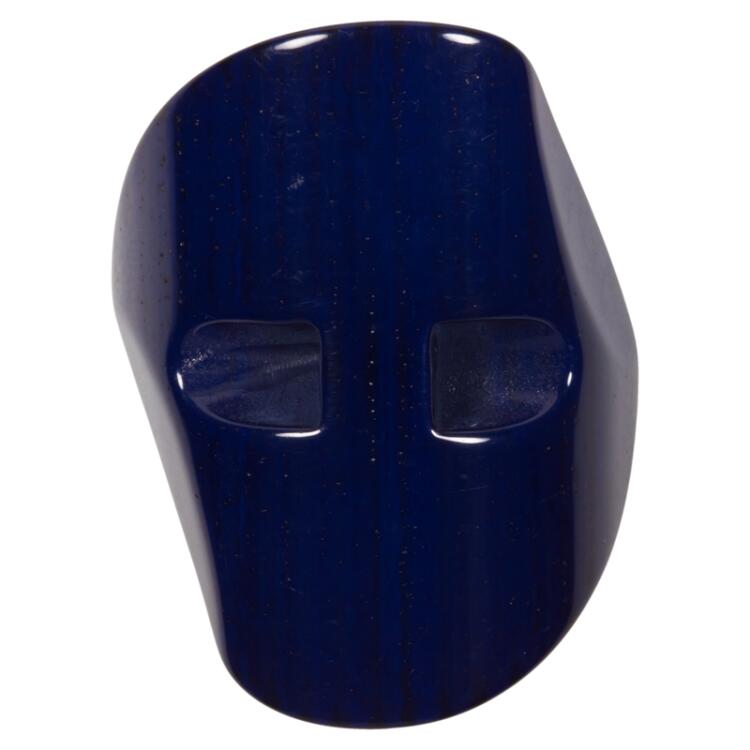 Kunstoffknebel in modernem Design in Blau mit Streifen 36mm